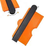 Super Gauge Shape and Outline Tool with Lock, 10 Inch Contour Gauge Profile Tool, Woodworking Shape Duplicator and Measuring Tools(Orange)