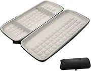 Uonlytech Portable Keyboard Carrying Case PU Storage Bag for Lightweight and Stylish Keyboard Protective Sleeve with Zipper Closure for Travel and Outdoor