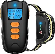 Dog Training Collar, Dog Shock Collar with 1650Ft Remote, IPX7 Waterproof Dog Collar with Beep, Vibration, Shock, Adjustable 0 to 99 Shock Vibration Levels Dog Training Set for Small Medium Large Dogs