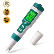 5-in-1 Pool Salt Tester Digital PH Salinity Meter for Pools Hot Tubs Swim Spas