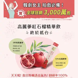 【正官庄】買一送一★高麗蔘石榴精華飲-STICK 2盒組 (10mlx30入/盒)-養顏美容 體內環保 類黃酮 花青素