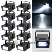 Lot Disco Party Lights Strobe LED DJ 24 LED Flash Stage Light Christmas Xmas