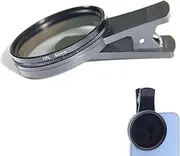 52mm Polarized Smart Phone Universal ND 2-400 CPL Filter Clip Kit for Samsung iPhone Camera Accessories Cell Phone Android Lens Attachments Polarizer for iPhone x Neutral Density Filters Mobile