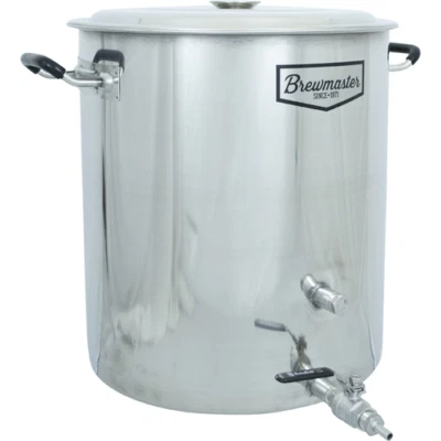14 Gallon Brewmaster Stainless Steel Brew Kettle 2 Ports Beer Wine Moonshine
