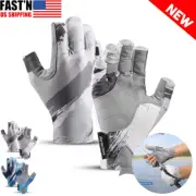 Fishing Half Finger Gloves Non-slip Kayaking Paddling Canoeing Rowing Fingerless