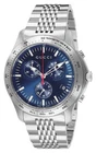 Gucci G-Timeless Chronograph Stainless Steel Blue Dial Date Mens Watch YA126256