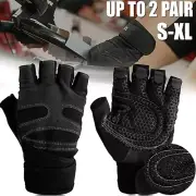 WEIGHT LIFTING WORKOUT GYM GLOVES BODYBUILDING FITNESS CYCLING CROSSFIT TRAINING