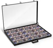 Trading Card Display Case Black Aluminum 34 x 22 Pokemon TCG Sport PSA Box Frame
