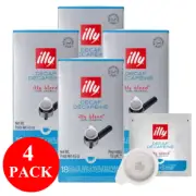 4 x illy Decaf Espresso Pods 18pcs