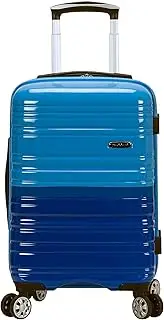[Rockland] Melbourne Hardside Expandable Spinner Wheel Luggage, Two Tone Blue, Carry-On 20-Inch, Two Tone Blue, Carry-On 20-Inch, Melbourne Hardside Expandable Spinner Wheel Luggage