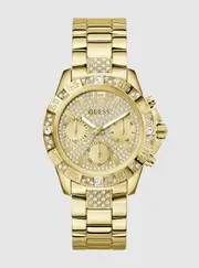 GUESS Women's Gold Tone Majesty Link Watch