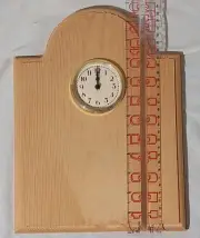 Solid PINE WOOD 9 X 12 Arch Top UNPAINTED SURFACE 3" Face Battery Wall CLOCK