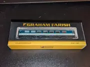 N Gauge GRAHAM FARISH 374-221A BR MK1 PULLMAN FK FIRST KITCHEN GREY & BLUE Coach