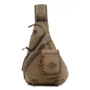 Multi Function Canvas Chest Bag Shoulder Messenger Crossby Bag