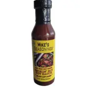 Mike's Seasonings Smokin' Hot Hot Sauce and Glaze BBQ Smoker Dipping NO MSG Cook