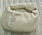 NEW Melie Bianco Alexandra Top Handle Bag Cream NWT Vegan Leather In Cream PURSE