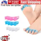 Pair Toe Bunion Gel Separator Straightener Silicone Corrector Relief Pain↯Space
