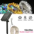 Solar String Fairy Light Garden Landscape Decoration 10/20M Cool/Warm/Multicolor