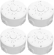 Tofficu 4Pcs Cord Protectors Ceiling Mounted Cable Wiring Box Durable Security Camera Hide for Outdoor Indoor Power Connection Management Weatherproof Extension Cord Cover