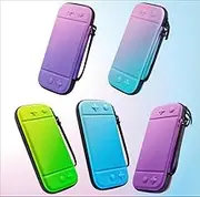 TERIOS Carry Case with Game Card and Micro SD Card Slots for Switch2 and OLED Model (Gradient*deep purple)