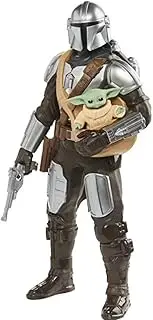 PLAYSKOOL HEROES Star Wars Galactic Action The Mandalorian and Grogu Interactive Electronic 12 Inch-Scale Action Figures, Star Wars Toys for Kids Ages 4 and Up