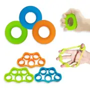 Hand Grip Strengthener, Finger Exerciser, Grip Strength Trainer (6 PCS),New M...
