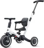 Newyoo Walker, 4-in-1 Tricycle for 1, 2, 3 Years, Balance Bike, White, TR007