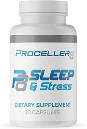 Proceller 8 Sleep, Stress Relief & Mood Support Supplement | 30 Count Capsules