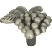 (5 Pack) 2 inch Natural Selection Grape Knob Pewter
