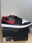 Nike Air Jordan 1 Retro Low Black Fire Red White 553558-063 size 11.5 Men's