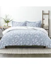 Home Collection Ultra Soft Chevron 3Pc Light Blue Reversible Duvet Set