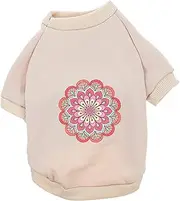 Yardwe Dog Warm Costume Stylish Puppy Sweater for Winter Breathable High End Pet Garment Comfortable Wear for Dogs Kaleidoscope Pattern Design for Cold Weather
