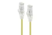 Alogic 5m Yellow Ultra Slim Cat6 Network Cable UTP 28awgSeries Alpha Patch Cables - C6S-05YEL