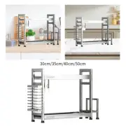 Spice Rack Cutting Board Utensil Organizer Seasoning Rack for Home Kitchen