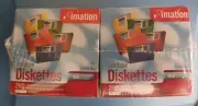 50 New Sealed Rainbow Diskettes 3 1/2 inch Floppy Discs Imation