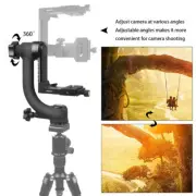 Carbon Fiber Gimbal Tripod Head Quick-Release Plate for Telephoto DSLR Camera