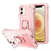 MCC Stylish Shockproof iPhone 12 Case Cover Apple iPhone12 Heavy Duty [Pink+Pink]