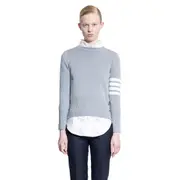 [THOM BROWNE] THOM BROWNE WOMAN GREY KNITWEAR Grey