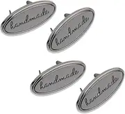 Joyzol 10PCS Metal Handmade Labels for Sewing Clothing Jewelry Making DIY Crafts (Gun Black)