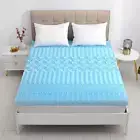 Cool Gel Memory Foam Mattress Topper Queen Matress Support Bedding King 7-Zone