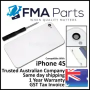 iPhone 4S White Glass Assembly Battery Back Cover Rear Housing Replacement