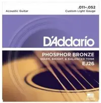 在飛比找Yahoo!奇摩拍賣優惠-DʼAddario EJ26磷青銅民謠弦(11-52)