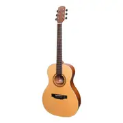 Martinez 'Natural Series' Spruce Top Acoustic-Electric Parlour Guitar (Open Pore)