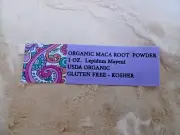 MACA ROOT POWDER USDA ORGANIC GLUTEN FREE KOSHER 1 OZ. Lepidum Mayeni Fast Ship