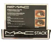 MAC Stack Infinite-Build Volume + Length Mascara Mini MAC .27 fl.oz. Black - NEW