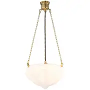 Malvern 3 Chain Pendants Lights Suspensions Empire Lighting Brass Traditional Period