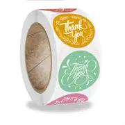 500PCS Color Alien Labels Thank You Stickers Sticky Sticker Decoration Paper Scrapbook Sealing Stationery Supplies