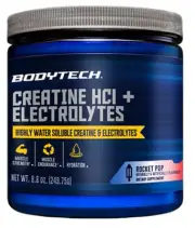 Creatine HCL + Electrolytes Powder - Rocket Pop (75 Servings) - High Solubility