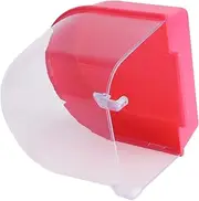 VERDANVERSE Caged Bird Bath for Small Birds Covered Bath for Budgies Canaries and Parrots Bird Cage Accessory for Refreshing Bath Experience Red