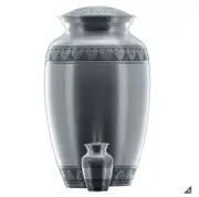 Value Coffins Classic Pewter Urn Set 3.27L & 0.05L